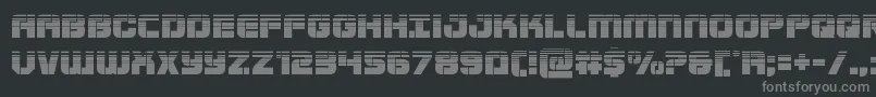 フォントSupersubmarinehalf – 黒い背景に灰色の文字