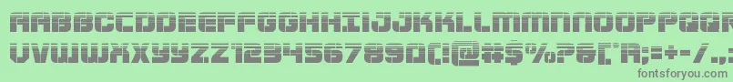 Supersubmarinehalf Font – Gray Fonts on Green Background