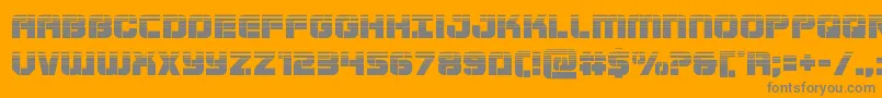 Supersubmarinehalf Font – Gray Fonts on Orange Background