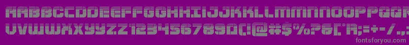 フォントSupersubmarinehalf – 紫の背景に灰色の文字