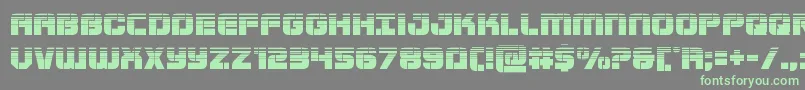 Supersubmarinehalf Font – Green Fonts on Gray Background