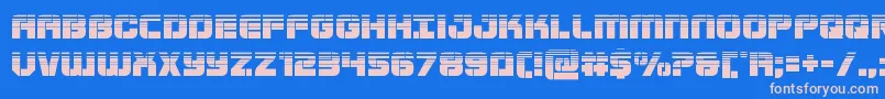 Supersubmarinehalf Font – Pink Fonts on Blue Background