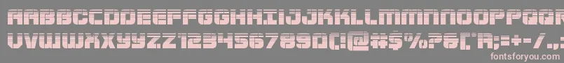 Supersubmarinehalf-fontti – vaaleanpunaiset fontit harmaalla taustalla