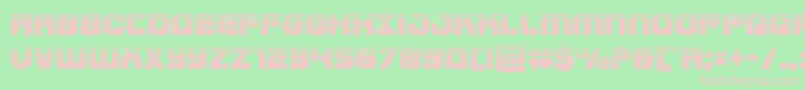 Supersubmarinehalf-fontti – vaaleanpunaiset fontit vihreällä taustalla