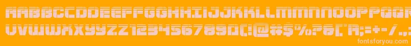 Supersubmarinehalf Font – Pink Fonts on Orange Background