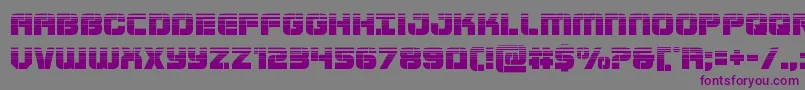 Supersubmarinehalf Font – Purple Fonts on Gray Background