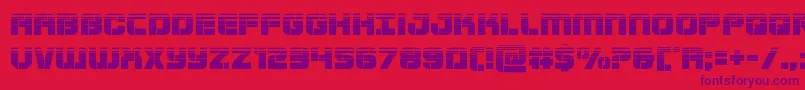 フォントSupersubmarinehalf – 赤い背景に紫のフォント