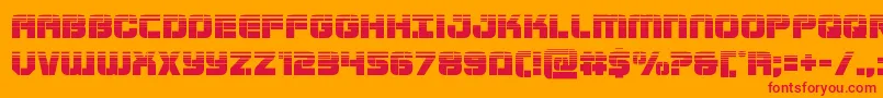 Supersubmarinehalf Font – Red Fonts on Orange Background