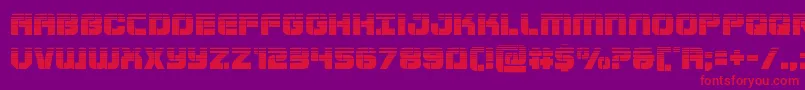 Supersubmarinehalf Font – Red Fonts on Purple Background