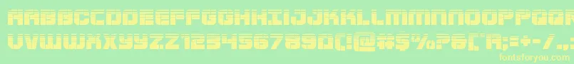 Supersubmarinehalf Font – Yellow Fonts on Green Background