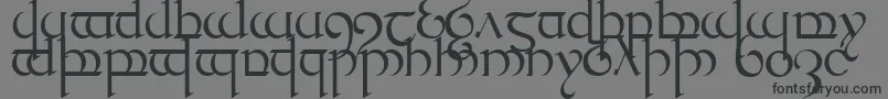 TengwarQuenya1 Font – Black Fonts on Gray Background