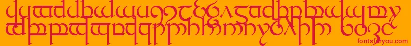 fuente TengwarQuenya1 – Fuentes Rojas Sobre Fondo Naranja