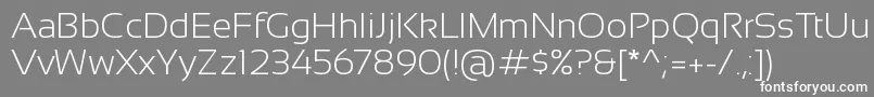 SansationLight Font – White Fonts on Gray Background