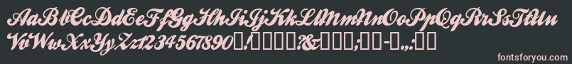 Ballw Font – Pink Fonts on Black Background