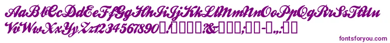 Ballw Font – Purple Fonts on White Background