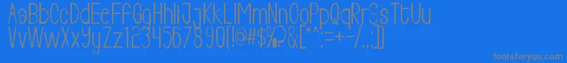 Livingfreeフォントについての詳細 フォントLivingfree – 青い背景に灰色の文字