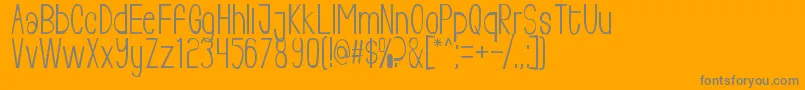 Livingfree Font – Gray Fonts on Orange Background