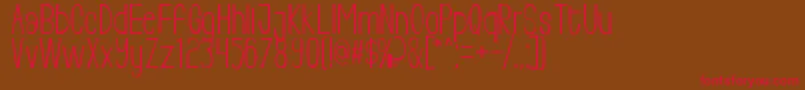 Livingfree Font – Red Fonts on Brown Background