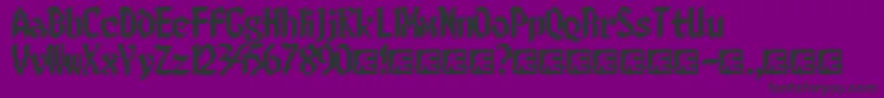 8bitlim Font – Black Fonts on Purple Background