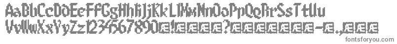 8bitlim-Schriftart – Graue Schriften