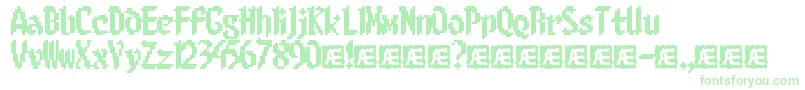 8bitlim-Schriftart – Grüne Schriften auf weißem Hintergrund