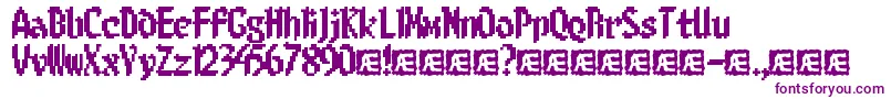 フォント8bitlim – 紫色のフォント