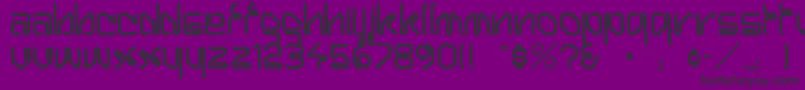 Bobbipin Font – Black Fonts on Purple Background