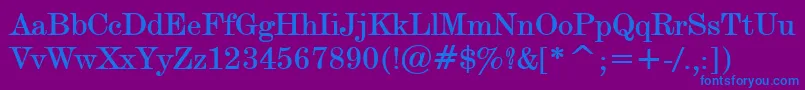 DevineBold Font – Blue Fonts on Purple Background