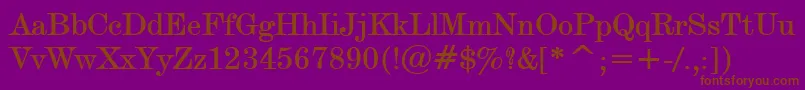 DevineBold Font – Brown Fonts on Purple Background