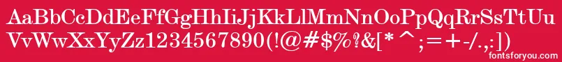 DevineBold Font – White Fonts on Red Background