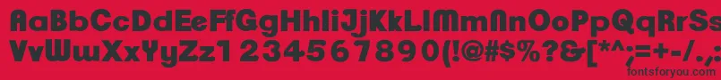 ClementepdaqUltrabold Font – Black Fonts on Red Background