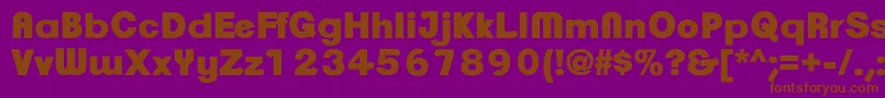 ClementepdaqUltrabold Font – Brown Fonts on Purple Background