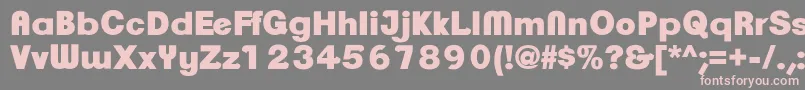 ClementepdaqUltrabold Font – Pink Fonts on Gray Background