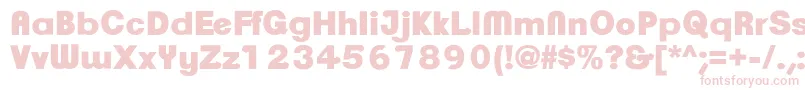 ClementepdaqUltrabold-Schriftart – Rosa Schriften auf weißem Hintergrund