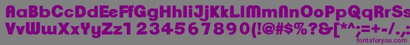 ClementepdaqUltrabold Font – Purple Fonts on Gray Background
