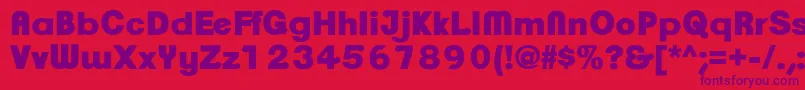 ClementepdaqUltrabold Font – Purple Fonts on Red Background