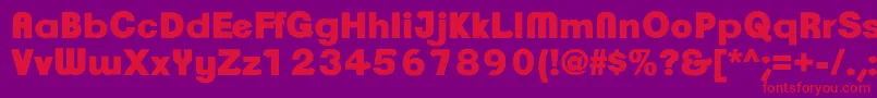 ClementepdaqUltrabold Font – Red Fonts on Purple Background