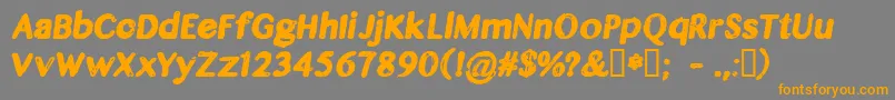 CflegendsofthefallRegular Font – Orange Fonts on Gray Background