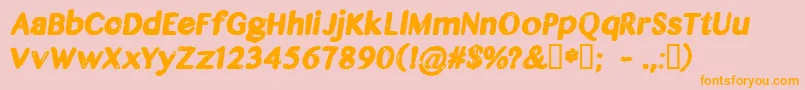 CflegendsofthefallRegular Font – Orange Fonts on Pink Background