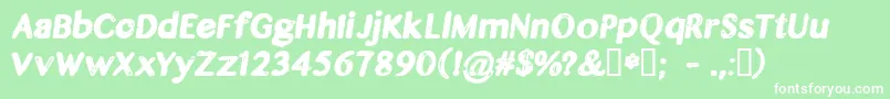 CflegendsofthefallRegular Font – White Fonts on Green Background