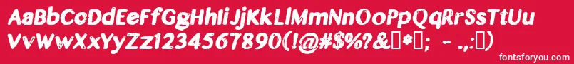 CflegendsofthefallRegular Font – White Fonts on Red Background