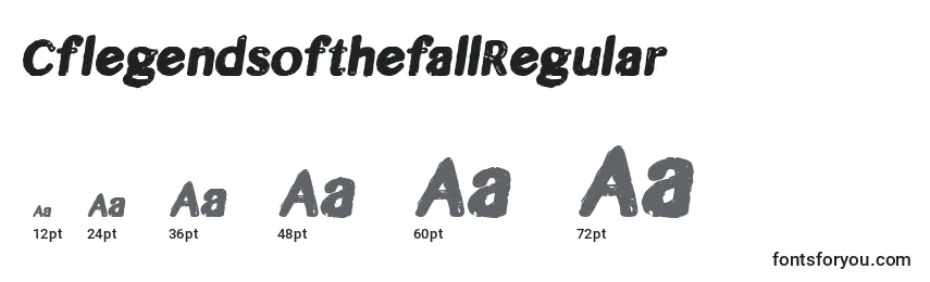 Размеры шрифта CflegendsofthefallRegular