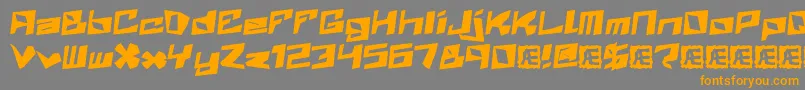 ZenithBrk Font – Orange Fonts on Gray Background