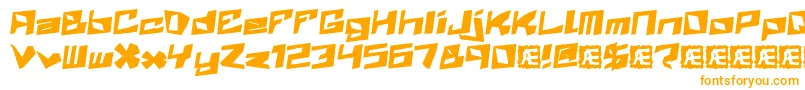 ZenithBrk Font – Orange Fonts on White Background