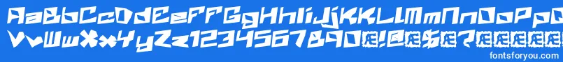 ZenithBrk Font – White Fonts on Blue Background