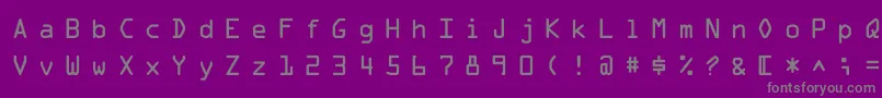 Шрифт MicroscanA – серые шрифты на фиолетовом фоне