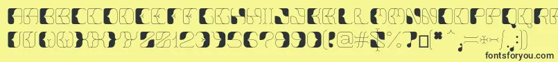 Anitta Font – Black Fonts on Yellow Background