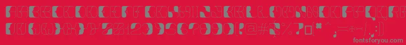 Anitta Font – Gray Fonts on Red Background