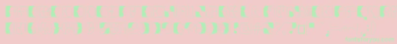 Anitta Font – Green Fonts on Pink Background