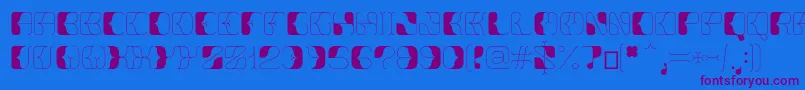 Anitta Font – Purple Fonts on Blue Background